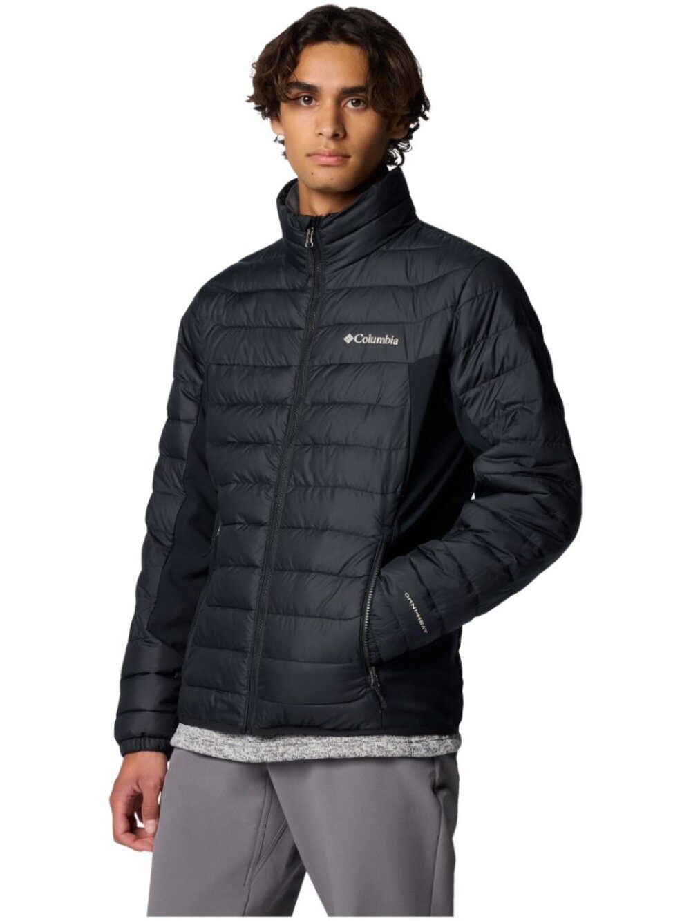 Columbia Men's  Omni-Heat Insulated Warm Winter Jacket Size L Black.